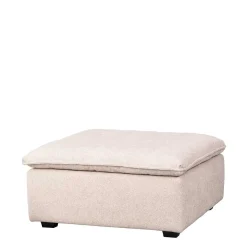 Wohnen Barhocker|Hocker*Polsterhocker in Beige Stoff - Praia