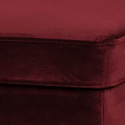 Wohnen Polsterhocker in Dunkelrot & Schwarz - Haenja