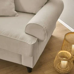 Wohnen Polstersessel & Hocker in Beige - Merandes (zweiteilig)