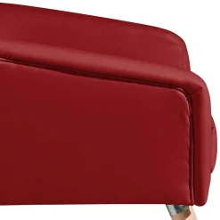 Wohnen Polstersessel aus rotem Kunstleder - Jymma