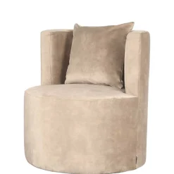 Wohnen Polstersessel in Beige Velours - Sealand