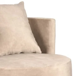 Wohnen Polstersessel in Beige Velours - Sealand