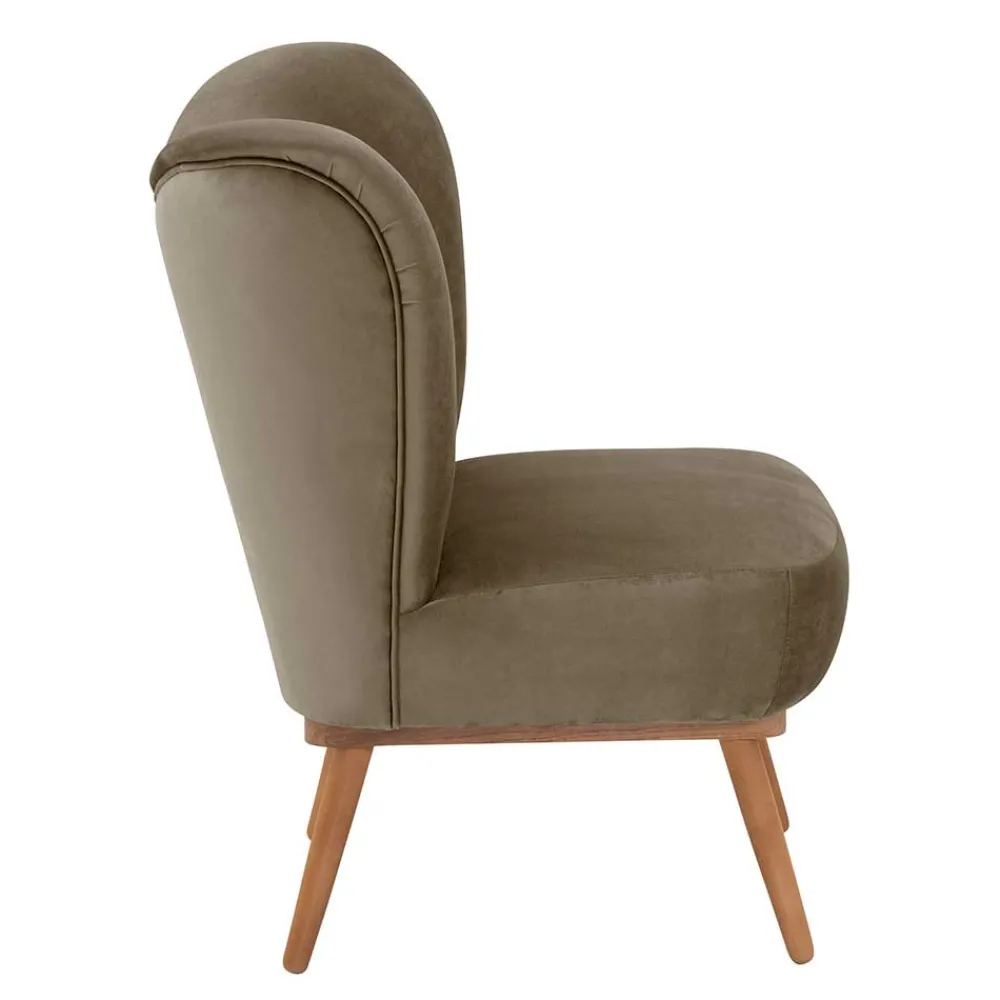 Wohnen Polstersessel in Beigegrau und Erle - Debe