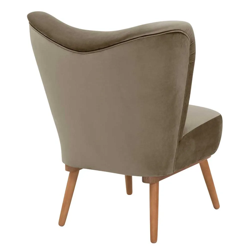 Wohnen Polstersessel in Beigegrau und Erle - Debe