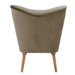 Wohnen Polstersessel in Beigegrau und Erle - Debe