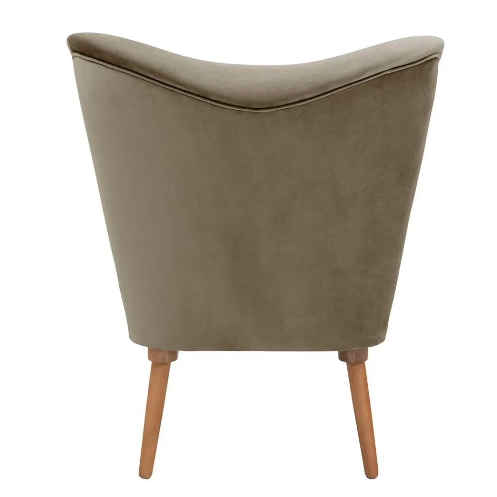 Wohnen Polstersessel in Beigegrau und Erle - Debe