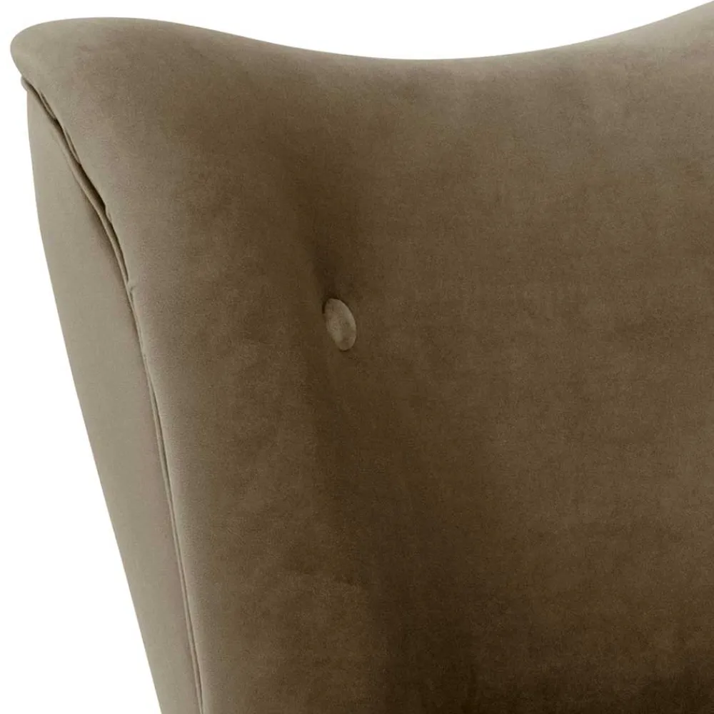 Wohnen Polstersessel in Beigegrau und Erle - Debe