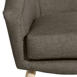 Wohnen Polstersessel in Beigegrau Stoff - Jonas