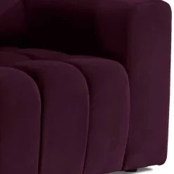 Wohnen Sessel & Hocker|Retro Möbel*Polstersessel in Bordeaux Samt - Snella