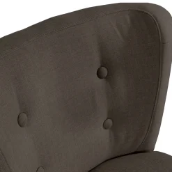 Wohnen Polstersessel in Dunkelbraun und Schwarz - Melicus