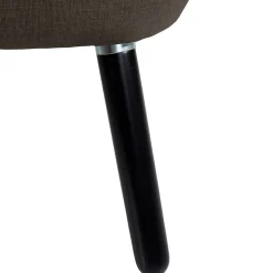 Wohnen Polstersessel in Dunkelbraun und Schwarz - Melicus