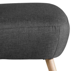 Wohnen Polstersessel in Dunkelgrau Stoff - Cahira