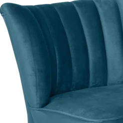 Wohnen Retro Möbel|Sessel & Hocker*Polstersessel in Petrol und Schwarz - Floyda