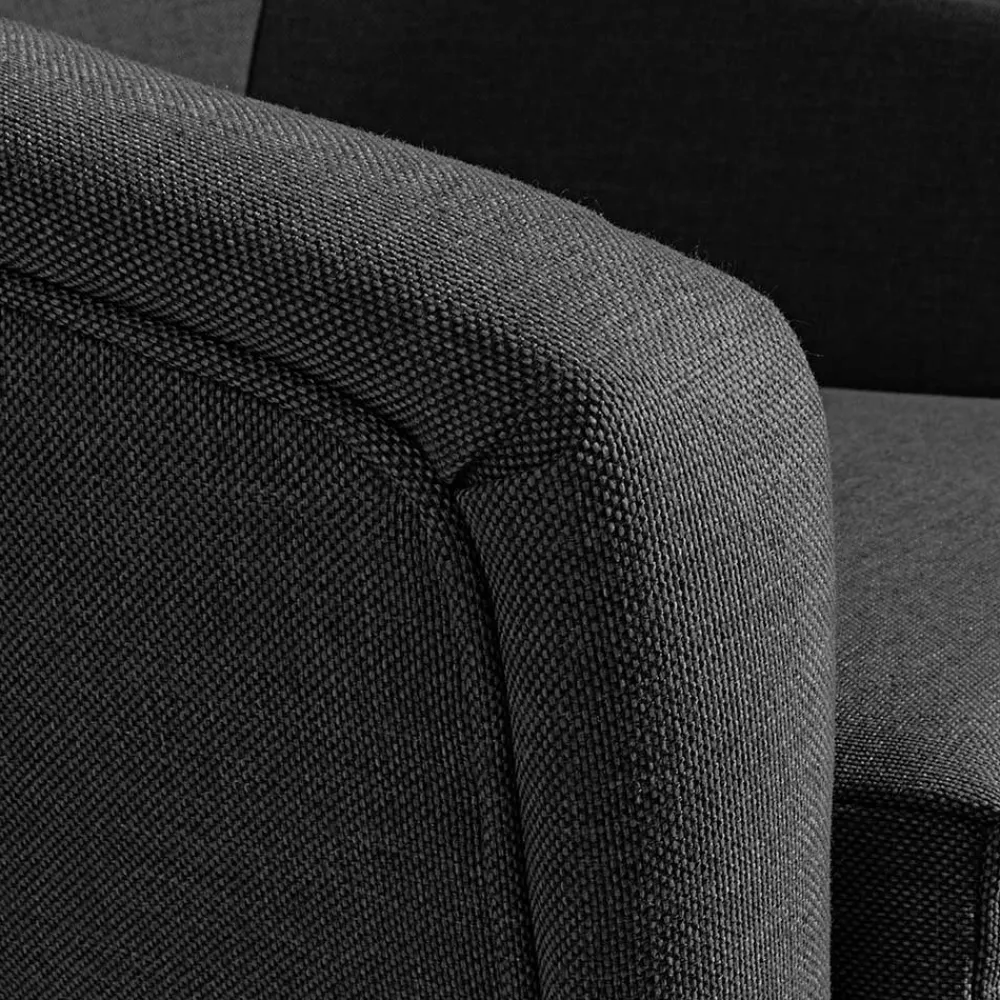 Wohnen Retro Möbel|Sessel*Polstersessel in Schwarz und Buche Natur - Gates