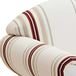 Wohnen Polstersessel in Weiß Dunkelrot Beige gestreift - Senore