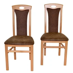Wohnen Küchenstühle|Esszimmerstühle*Polsterstühle aus Buchenholz - Bigova (2er Set)