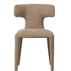 Wohnen Designermöbel|Küchenstühle*Polsterstühle in Beige Stoff - Eradis (2er Set)