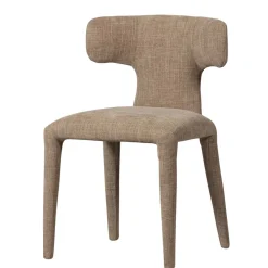 Wohnen Designermöbel|Küchenstühle*Polsterstühle in Beige Stoff - Eradis (2er Set)