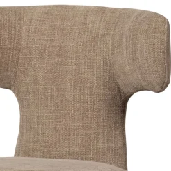 Wohnen Designermöbel|Küchenstühle*Polsterstühle in Beige Stoff - Eradis (2er Set)