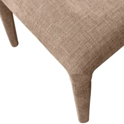 Wohnen Designermöbel|Küchenstühle*Polsterstühle in Beige Stoff - Eradis (2er Set)