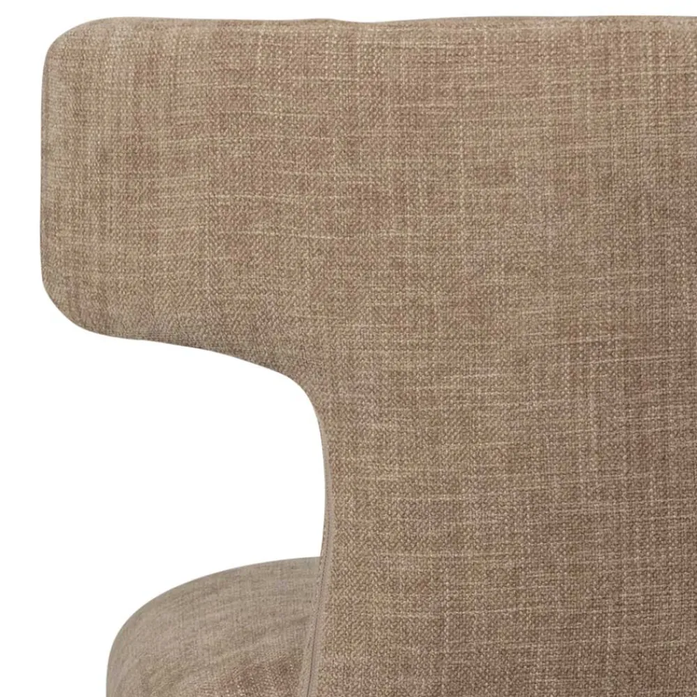 Wohnen Designermöbel|Küchenstühle*Polsterstühle in Beige Stoff - Eradis (2er Set)