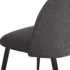 Wohnen Polsterstühle in Dunkelgrau - Lolona (2er Set)