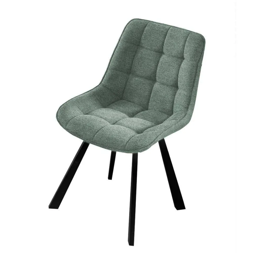 Wohnen Polsterstühle in Dunkelgrün - Islando (4er Set)