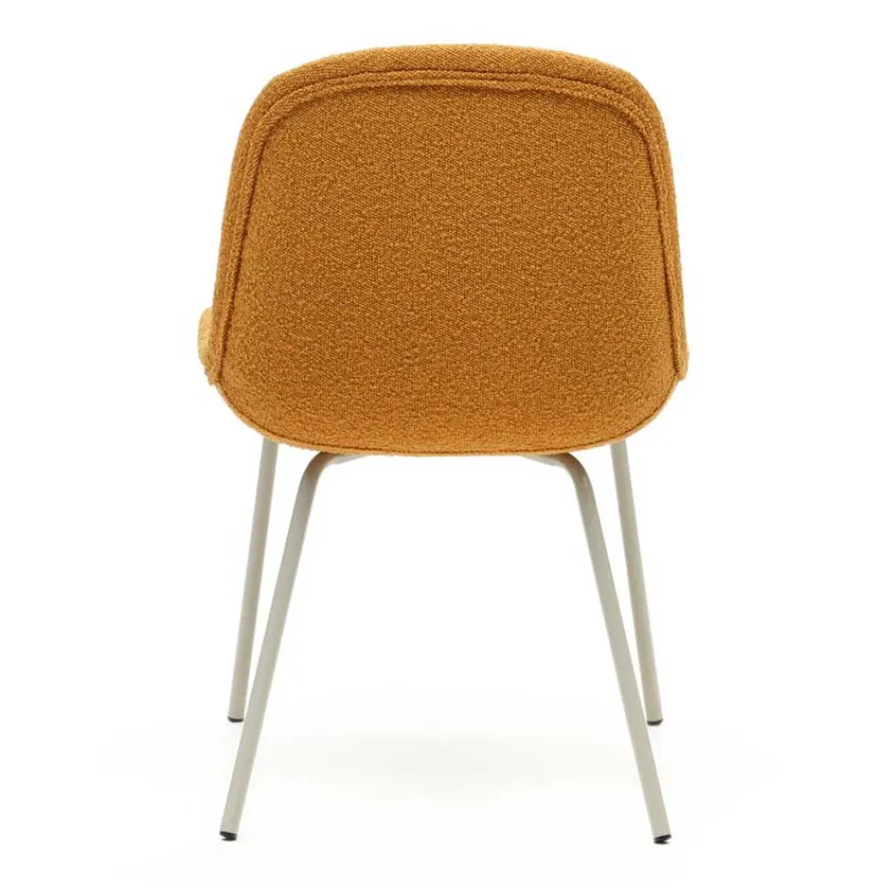 Wohnen Polsterstühle in Senfgelb Boucle - Gatria (4er Set)