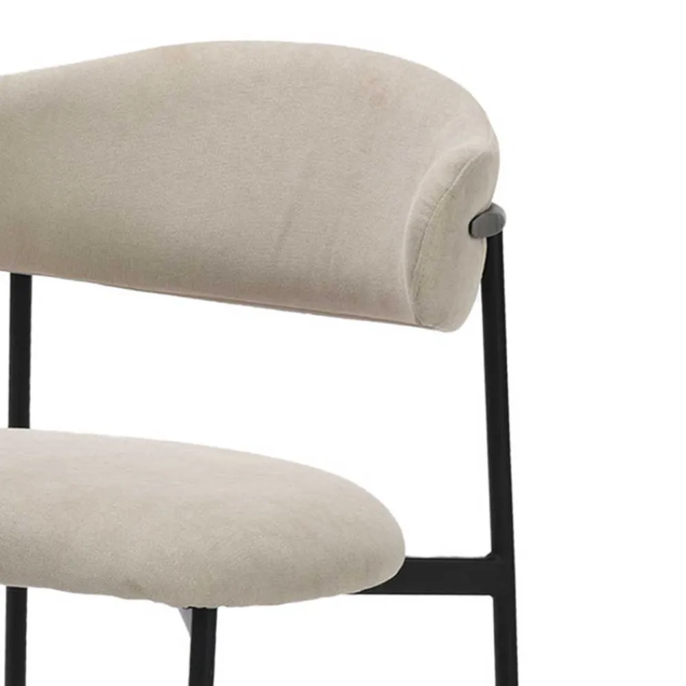 Wohnen Küchenstühle|Esszimmerstühle*Polsterstühle in Taupe Strukturstoff - Filmau (2er Set)