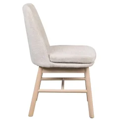 Wohnen Küchenstühle|Esszimmerstühle*Polsterstuhl in Creme Strukturstoff - Peppino (2er Set)