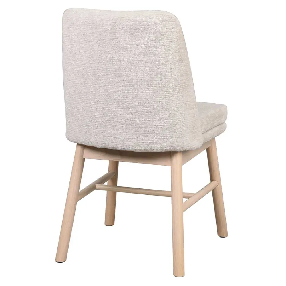 Wohnen Küchenstühle|Esszimmerstühle*Polsterstuhl in Creme Strukturstoff - Peppino (2er Set)