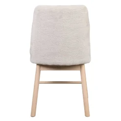 Wohnen Küchenstühle|Esszimmerstühle*Polsterstuhl in Creme Strukturstoff - Peppino (2er Set)