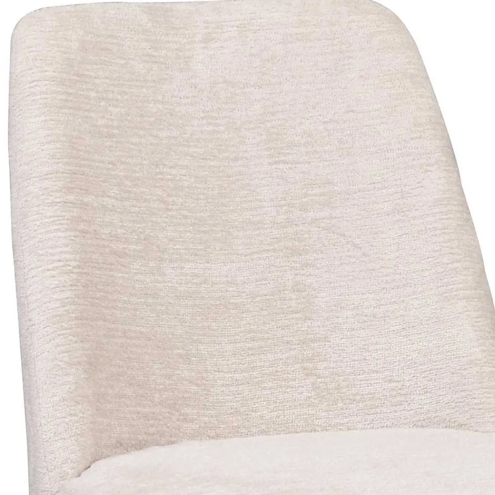 Wohnen Küchenstühle|Esszimmerstühle*Polsterstuhl in Creme Strukturstoff - Peppino (2er Set)