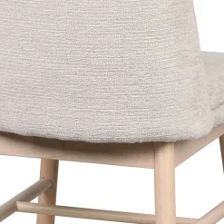 Wohnen Küchenstühle|Esszimmerstühle*Polsterstuhl in Creme Strukturstoff - Peppino (2er Set)