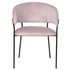 Wohnen Polsterstuhl in Rosa & Schwarz - Cementa