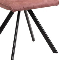 Wohnen Polsterstuhl in Rosenholz - Isabelon (2er Set)