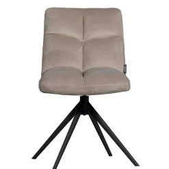 Wohnen Küchenstühle|Esszimmerstühle*Polsterstuhl mit Stativgestell in Beigegrau - Melli