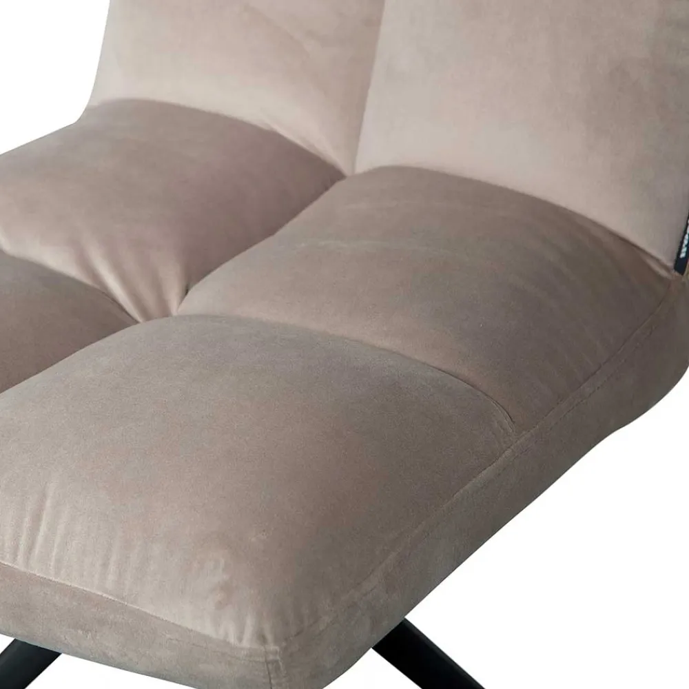 Wohnen Küchenstühle|Esszimmerstühle*Polsterstuhl mit Stativgestell in Beigegrau - Melli