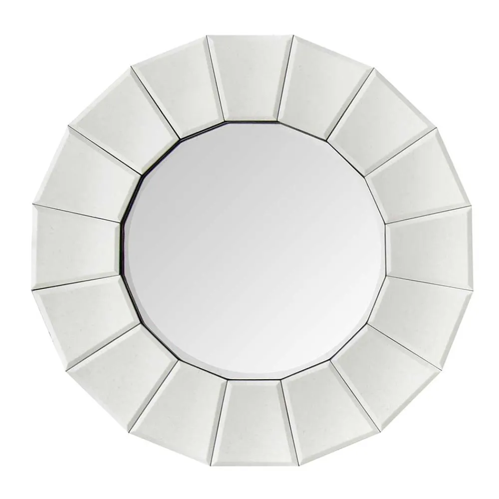 Wohnen Polygon Designspiegel in Silber - Ymer