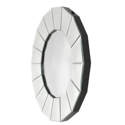 Wohnen Polygon Designspiegel in Silber - Ymer