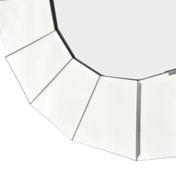 Wohnen Polygon Designspiegel in Silber - Ymer