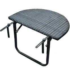 Wohnen Polyrattan Balkon Hängetisch halbrund - Jambi