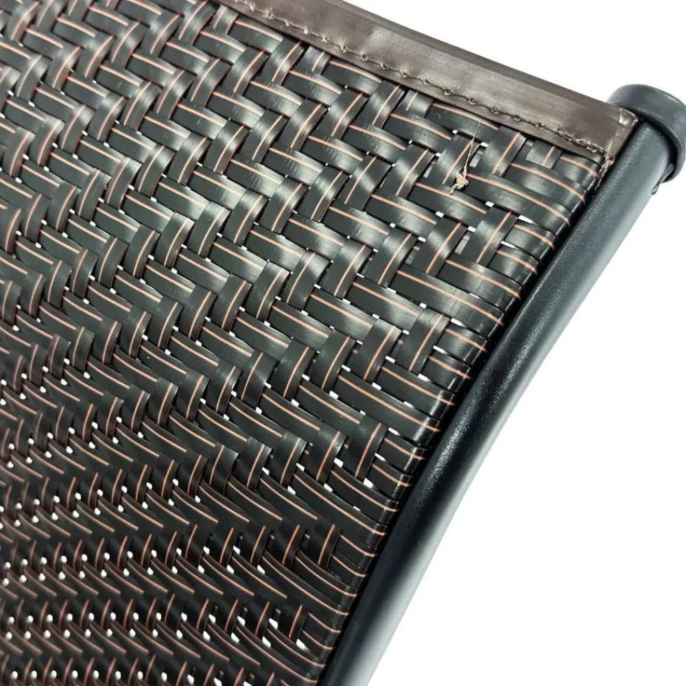 Wohnen Polyrattan Gartenstühle in Schwarz-Braun - Lucasz (2er Set)