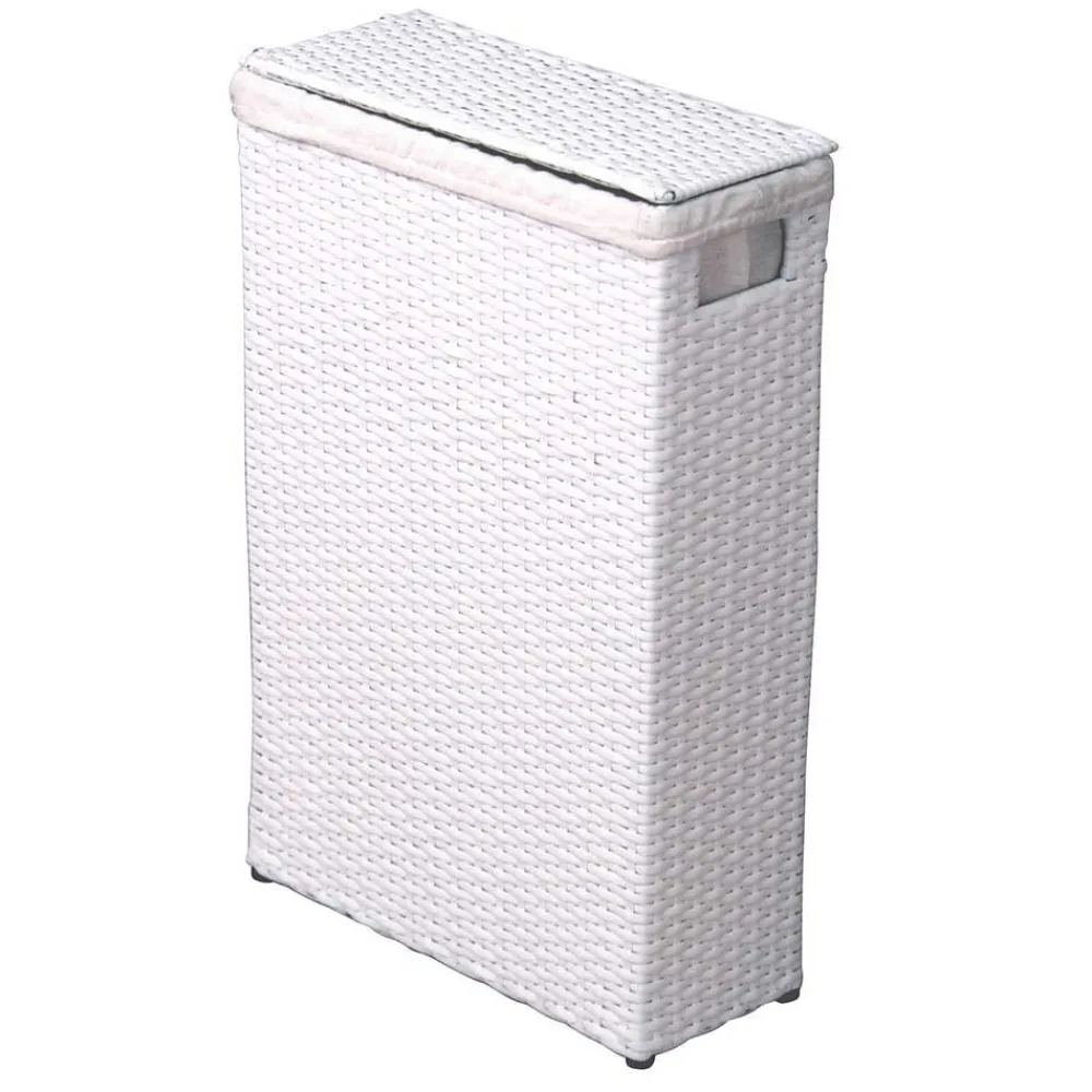 Wohnen Rattanmöbel*Polyrattan Wäschekorb Tropez in Weiß