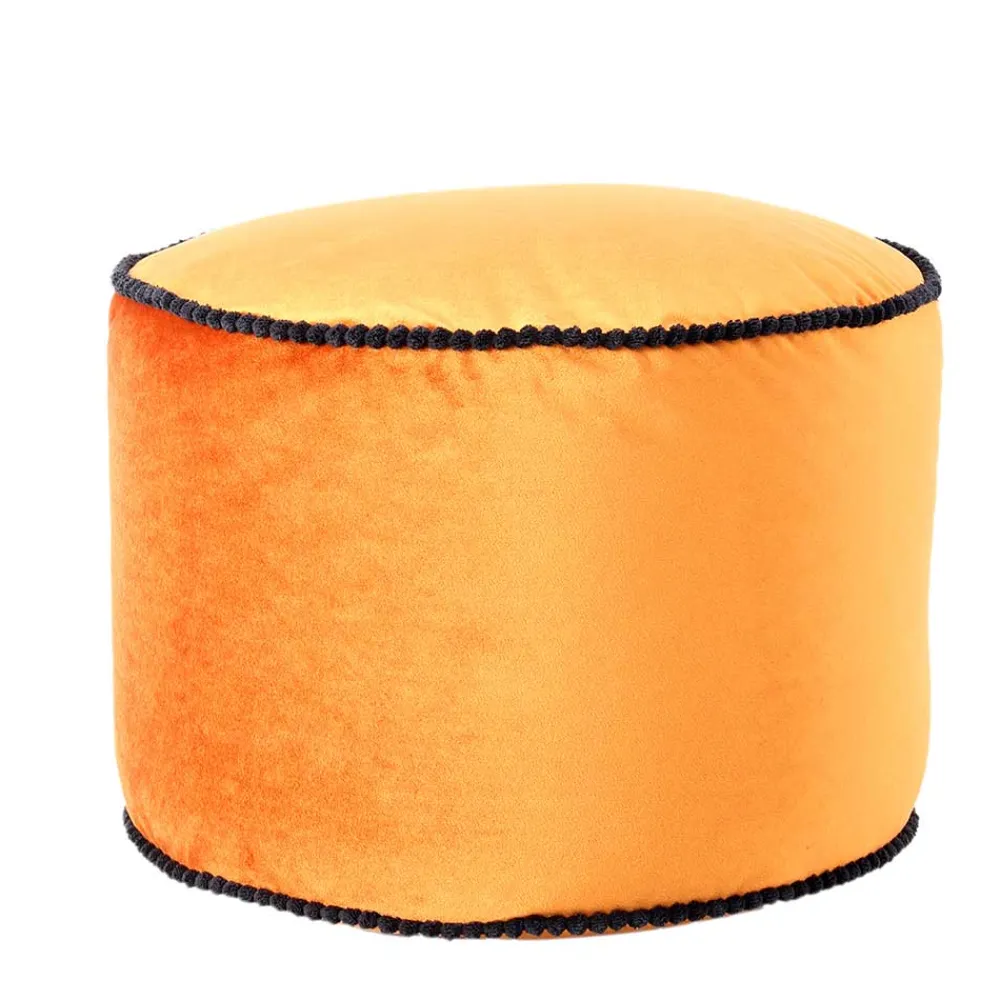 Wohnen Pouf Yogakissen in Bronze Samt - Ynvinata