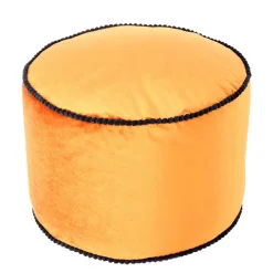 Wohnen Pouf Yogakissen in Bronze Samt - Ynvinata