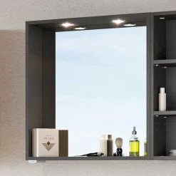 Wohnen Spiegel|Flurspiegel*Praktischer Badezimmer Spiegel in Grau - Estregos