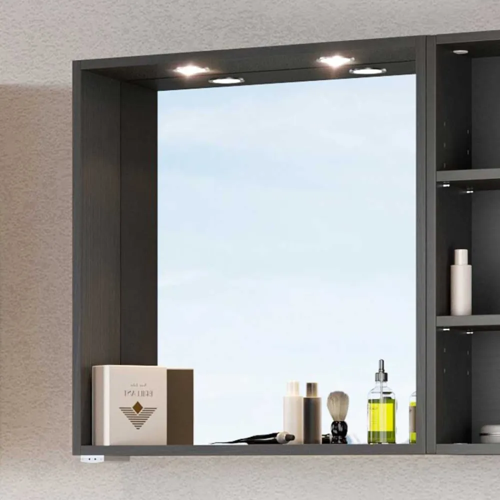 Wohnen Spiegel|Flurspiegel*Praktischer Badezimmer Spiegel in Grau - Estregos