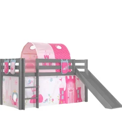 Kinder Wohnen Prinzessinnen Rutschbett in Grau - Panterra