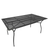 Wohnen Metall-Gartenmöbel*Pulverbeschichteter Gartentisch in Dunkelgrau - Lenox